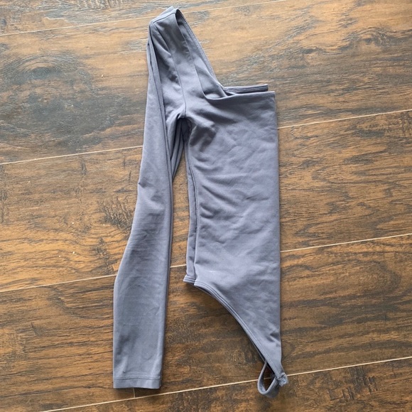 Grey/purple Wilfred contour square neck bodysuit - Picture 3 of 3